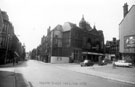 The Empire Theatre, Charles Street at junction with Union Street. Opened 1895. Closed May 1959 and demolished the following year. Note the missing turret on the right which was destroyed in the Blitz