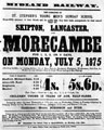 Advertisement by the Committee of St. Stephen's Young Men's Sunday School announcing their annual trip to Skipton, Lancaster and Morecambe using Midland Railway