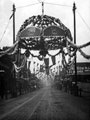 View: y00619 Decorations for Queen Victoria's visit, South Street, Moor at junctions with Earl Street and Rockingham Street
