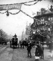 The Wicker at junction with Blonk Street, decorated for the royal visit of Queen Victoria, No. 14 Corner Pin Hotel, right