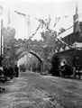 Queen Victoria's visit to Sheffield, decorations on Blonk Street, Samuel Osborn and Co. Ltd., Clyde Steel Works, right