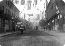 Glossop Road looking West, decorated for the royal visit of King Edward VII and Queen Alexandra