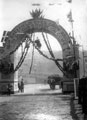 Decorative arch at end of St. Mary's Road, looking towards Shrewsbury Road and Granville Road for the royal visit of Queen Victoria