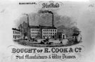 Bought of R. Cook and Co., steel manufacturers and wire drawers, Ringinglow Bought of R. Cook and Co., steel manufacturers and wire drawers, Ringinglow