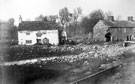 Sheffield Flood, Blue Ball Inn and destroyed houses, Bradfield Road, Hillsborough