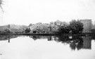 Tyzack's Dam looking towards Abbeydale Works, former premises of W. Tyzack, Sons and Turner Ltd., manufacturers of files, saws, scythes etc., prior to restoration and becoming Abbeydale Industrial Hamlet Museum