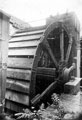 Waterwheel at Abbeydale Works, former premises of W. Tyzack, Sons and Turner Ltd., manufacturers of files, saws, scythes etc., prior to restoration and becoming Abbeydale Industrial Hamlet Museum