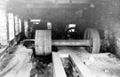 Grinders belt drum, Abbeydale Works, former premises of W. Tyzack, Sons and Turner Ltd., manufacturers of files, saws, scythes etc., prior to restoration and becoming Abbeydale Industrial Hamlet Museum