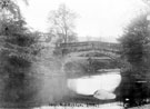 Ashopton Bridge over the River Derwent to the west of the village