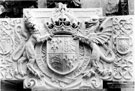 Heraldic panel for the new City Hall, by brothers, Alfred and W.F. Tory, prior to being placed on the newly constructed building Heraldic panel for the new City Hall, by brothers, Alfred and W.F. Tory, prior to being placed on the newly constructed building