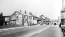 Brook Hill near the junction with Sarah Street (left). Westall Richardson Ltd., cutlery manufacturers, Cavendish Works, foreground