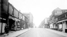 View: y01281 Division Street including Nos. 23 - 25 Jacob D. Applebaum, booksellers, Nos. 37 - 43 James Farrer and Sons Ltd., polishing materials manufacturers, Devonshire Works