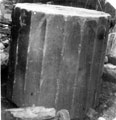 Remains of a column from Brunswick Wesleyan Chapel, The Moor, after demolition, c. 1955