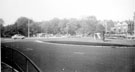 Hunter's Bar, Ecclesall Road, looking towards Endcliffe Park. Gate posts from toll bar on roundabout