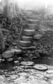 Steps and stepping stones made from grindstones near Shepherd Wheel (also known as Porter Wheel), situated in what is now Bingham Park