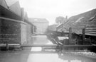 View: y01436 W.A. Tyzack and Co. Ltd., scythe manufacturers, Clay Wheel Forge (also known as Hawksley), River Don at Wadsley. Photograph taken when Tyzack's were giving up the tenancy, and Messrs. Dunford and Elliott were intending to demolish works