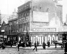 High Street at bottom of Fargate. Premises on right include Nos.10 - 14 Wm. Foster and Son Ltd., tailors High Street at bottom of Fargate. Premises on right include Nos.10 - 14 Wm. Foster and Son Ltd., tailors