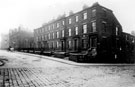 St. George's Square from corner of Portobello Street, Firth College, Sheffield Technical School, in background (previously the Grammar School), this road was later renamed Charlotte Street, and later Mappin Street St. George's Square from corner of Portobello Street, Firth College, Sheffield Technical School, in background (previously the Grammar School), this road was later renamed Charlotte Street, and later Mappin Street