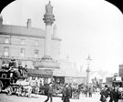 Nether Edge horse tram at Moorhead, showing the Crimean Monument Nether Edge horse tram at Moorhead, showing the Crimean Monument