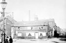 Offices and cab stand belonging to William Henry Haigh, cab and omnibus proprietor, junction of Ecclesall Road (right) and Cemetery Road (left) Offices and cab stand belonging to William Henry Haigh, cab and omnibus proprietor, junction of Ecclesall Road (right) and Cemetery Road (left)