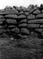 Carl Wark showing a portion of the West Wall 9 1/2 feet high, Hathersage Moor