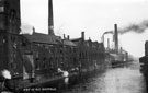 Rear of John Kenyon and Co., Millsands and River Don looking towards Sheffield Forge and Rolling Mills Ltd., Millsands Works with Exchange Brewery (extreme left) Rear of John Kenyon and Co., Millsands and River Don looking towards Sheffield Forge and Rolling Mills Ltd., Millsands Works with Exchange Brewery (extreme left)