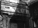 Old Hall Farm, No 320, Richmond Road, showing date over back door, 1668. At the time of this photograph owned by Sheffield Corporation and occupied by a Mrs. Bell. Built on site of a 14th century house. Demolished 1966