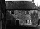 No 25, Market Square, Woodhouse, showing front of house. The yard was known as Hardcastle's Yard. Owner at time of photograph was Mrs E. Hardcastle. Date over doorway, 1656