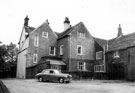 Rear of Wadsley Hall, Far Lane, showing date on gable, 1722. At the time of this photograph the owner was Mrs. Winifred Trickett.
