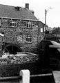 Malin Bridge Corn Mill, Loxley Road, from Malin Bridge, Stannington Road. At the time of this photograph owned by Marsden's Pork Butchers, occupied by Thomas Oliver, corn dealer. In 1784, grinding wheel worked by Mr. Parkin