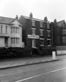 Hunter House Hotel, No 685-691, Ecclesall Road. Built 1700s as a three-storey stone house. Plain front with three windows. Past owners include the Hunter family