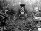 General Cemetery, from terrace in front of Non Conformist Chapel, looking towards Porter Brook and George Bennet Monument, shortly before the inception of the Job Creation Scheme