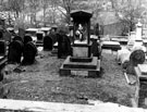 General Cemetery, from terrace in front of Non Conformist Chapel, looking towards Porter Brook and George Bennet Monument, immediately after completion of the Job Creation Scheme