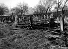 General Cemetery showing eastern corner of cemetery, adjoining Cemetery Road, immediately after completion of the Job Creation Scheme