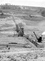 Broomhead Reservoir showing Trench excavations early 1915, Ewden Valley