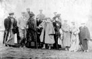 Shooting party including King Edward VII and Queen Alexandra (unidentified location) 	