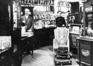 Manager Mr. Roberts and the Interior of the Furnishing Department, Brightside and Carbrook Co-op Society Ltd., 20-50, Staniforth Road