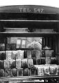 Loaves of bread at the rear of a horse drawn bakery delivery cart, Brightside and Carbrook Co-operative Society Ltd.