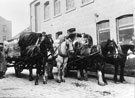 Horse drawn coal carts, Brightside and Carbrook Co-operative Society Ltd., Fuel Department, Broughton Lane railway sidings