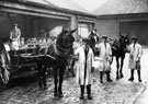 Milk Drays, Dairy Department, Brightside and Carbrook Co-operative Society Ltd., Broughton Lane