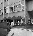 The Prime Minister The Rt. Hon. Edward Heath M.B.E. M.P. after visiting Firth Brown Tools Ltd., Speedicut Works, Carlisle Street East with Tom Burleigh (3rd from right), chairman of Firth Brown Tools and Master Cutler