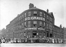 View: y02810 Employees outside J.G.Graves Ltd., electro plate spoon and fork manufacturer, Enterprise Works, St. Mary's Road and the junction with Shoreham Street (left)