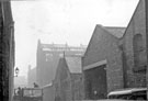 View: y02847 The morning after the fire at Mellowes and Co. Ltd., metal window manufacturer, Bridge Street