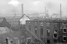 Sales and Mellwall Section during demolition after the fire at Mellowes and Co. Ltd., metal window manufacturer, Bridge Street 