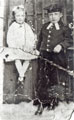 View: y02886 George Alfred Hampshire new school entrant of the The Boys Blue Coat School with sister Phyllis