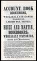 House and Martin, bookbinders and wholesale stationers, 1 Watson Walk, from an advertisement in Melville Co.'s Commercial Directory of Sheffield