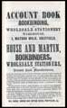 View: y03018 House and Martin, bookbinders and wholesale stationers, 1 Watson Walk, from an advertisement in Melville Co.'s Commercial Directory of Sheffield