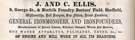 J. and C. Ellis,  No. 9 Norfolk Street and Norfolk Foundry, Doctors Field, general ironmongers and ironfounders etc.