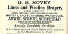 G.H. Hovey, linen and woolen draper, Angel Street