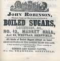 John Robinson, confectioner, 12 Market Hall and 44 West Bar